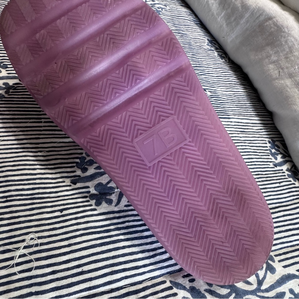 Tory Burch Bubble Jelly Purple Slide Sandals - Picture 4 of 9